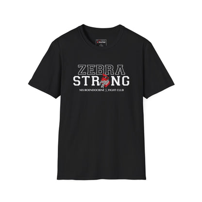Zebra Strong T-Shirt — Neuroendocrine Cancer Fight Club Awareness Support Tee