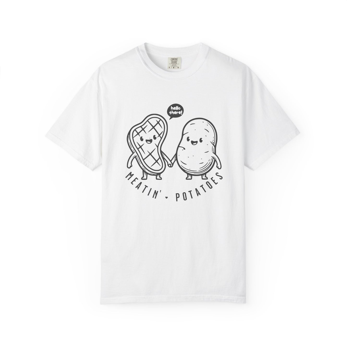 Meatin' Potatoes T-Shirt — Cute Steak & Potato Graphic Tee