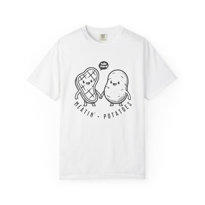 Meatin' Potatoes T-Shirt — Cute Steak & Potato Graphic Tee