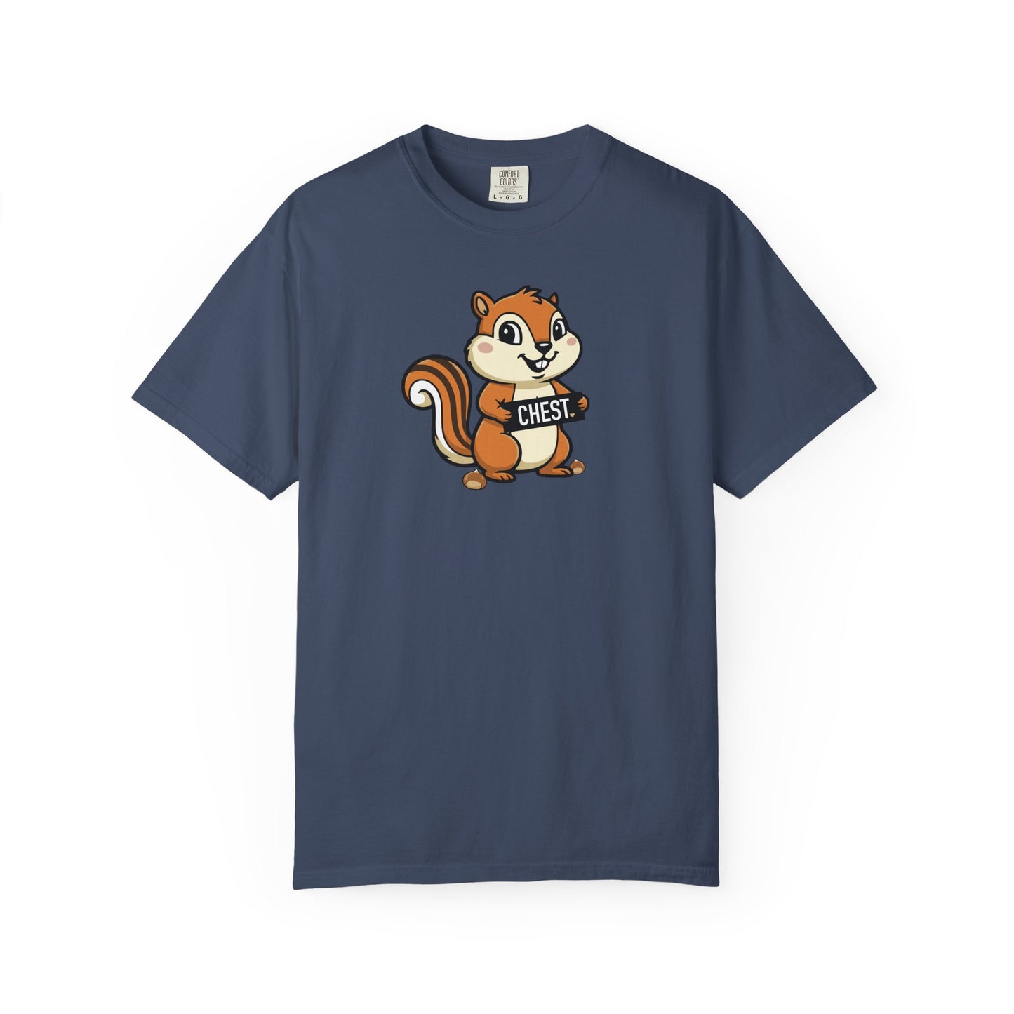 "Chestnuts: Chest" Couples Tee - Chipmunk Censored 'CHEST' Chestnut Graphic T-Shirt