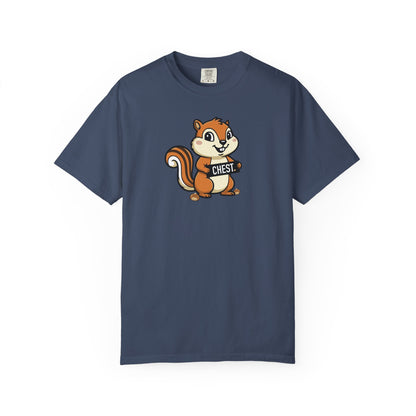 "Chestnuts: Chest" Couples Tee - Chipmunk Censored 'CHEST' Chestnut Graphic T-Shirt