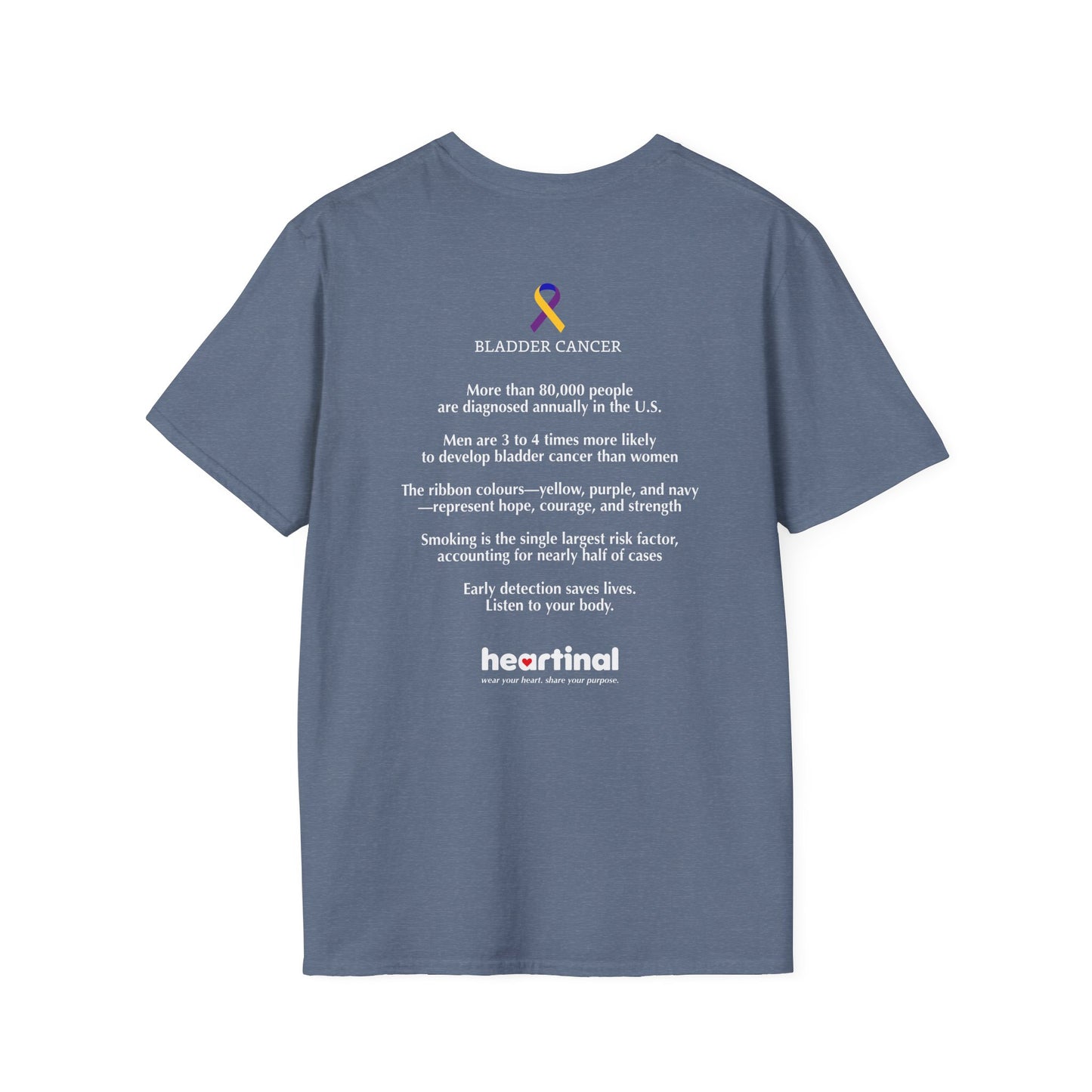Marigold Purple Blue Strong T-Shirt — Bladder Cancer Awareness Fundraiser Tee