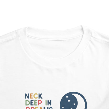 "Neck Deep in Dreams" Toddler Tee — Sleeping Giraffe Graphic T-Shirt