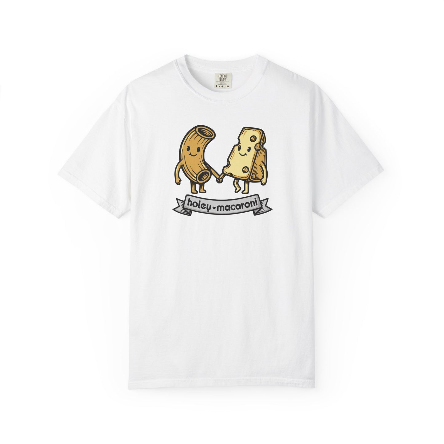 Holey Macaroni T-Shirt — Funny Mac & Cheese Graphic Vintage Tee