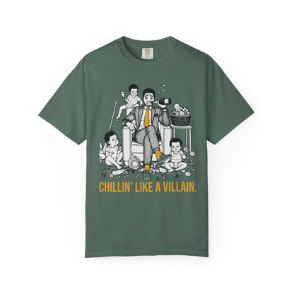 "Chillin' Like A Villain" T-Shirt — Cool Suit & Tie Family Man Graphic Tee