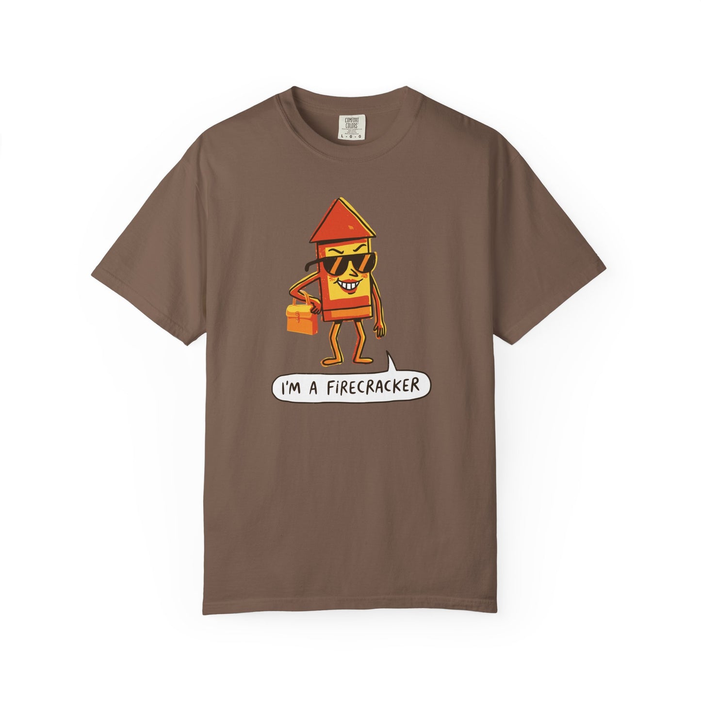 "I’m a Firecracker" Cartoon T-Shirt —  Funny Explosive Persona Tee