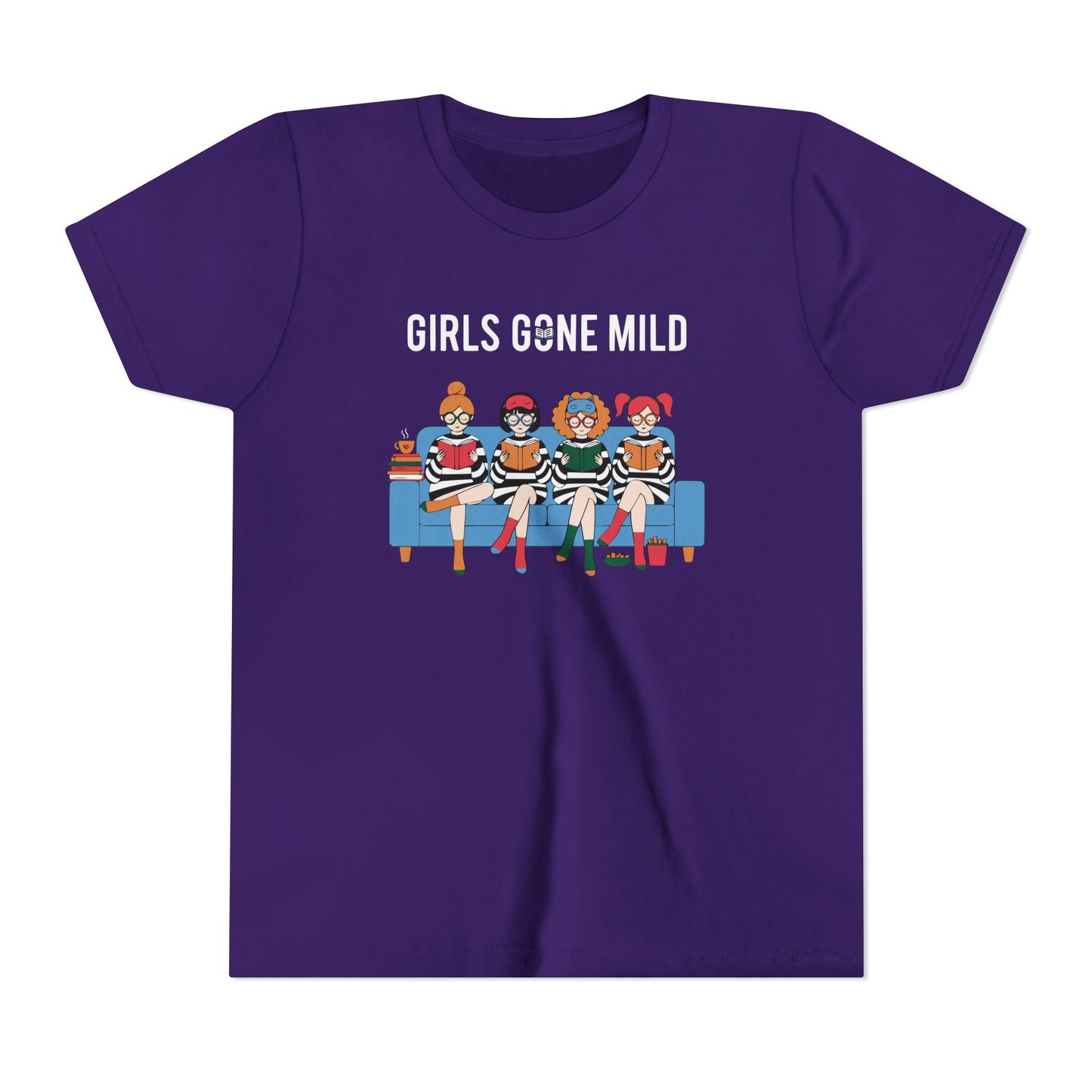 "Girls Gone Mild" Youth Tee – Cute Reading Club Graphic T-Shirt