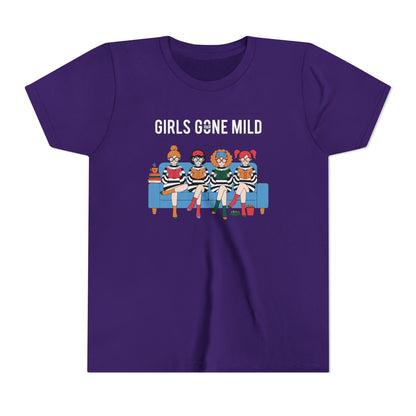 "Girls Gone Mild" Youth Tee – Cute Reading Club Graphic T-Shirt