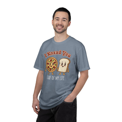 "I Knead You - Loaf of my life" Pizza & Bread T-Shirt — Cute Bakery Pun Tee