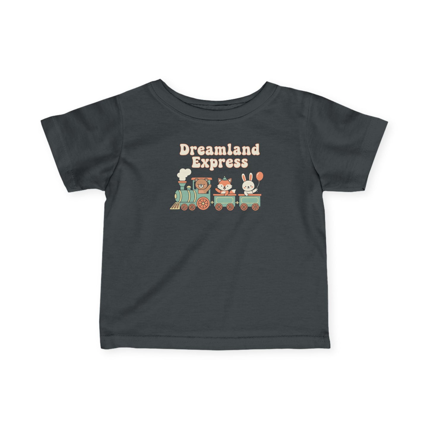 "Dreamland Express" Infant Tee — Cute Train Graphic Baby Shirt