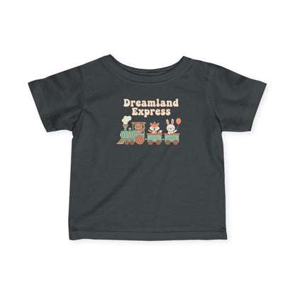 "Dreamland Express" Infant Tee — Cute Train Graphic Baby Shirt