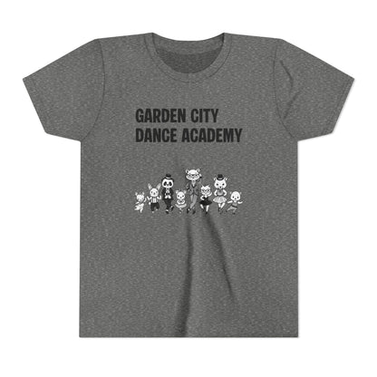 "Garden City Dance Academy" Youth Tee — Kids Dance Club Cartoon Dancers T-Shirt