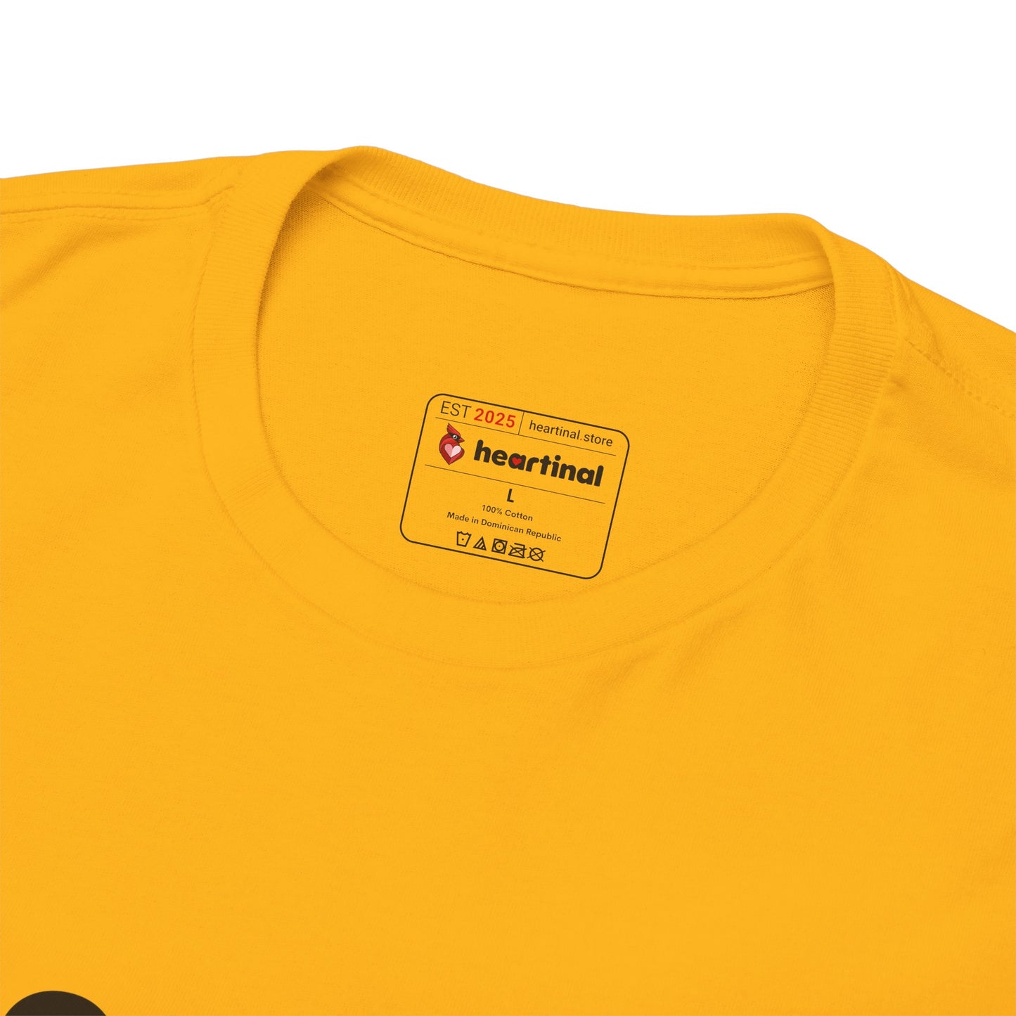 heartinal® "Heart on Your Sleeve" T-Shirt — Wordmark Logo Front with "Nutrition Facts" Back Tee