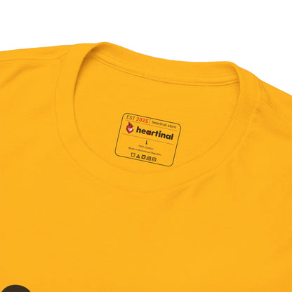heartinal® "Heart on Your Sleeve" T-Shirt — Wordmark Logo Front with "Nutrition Facts" Back Tee
