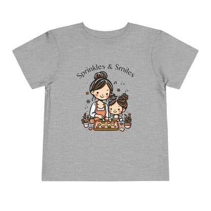 "Sprinkles & Smiles" Toddler Tee —  Mom & Me Baking Graphic Shirt