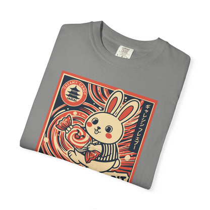 "Galaxy Rabbit" Milk Candy Graphic T-Shirt — Cute Japanese Anime Bunny Tee