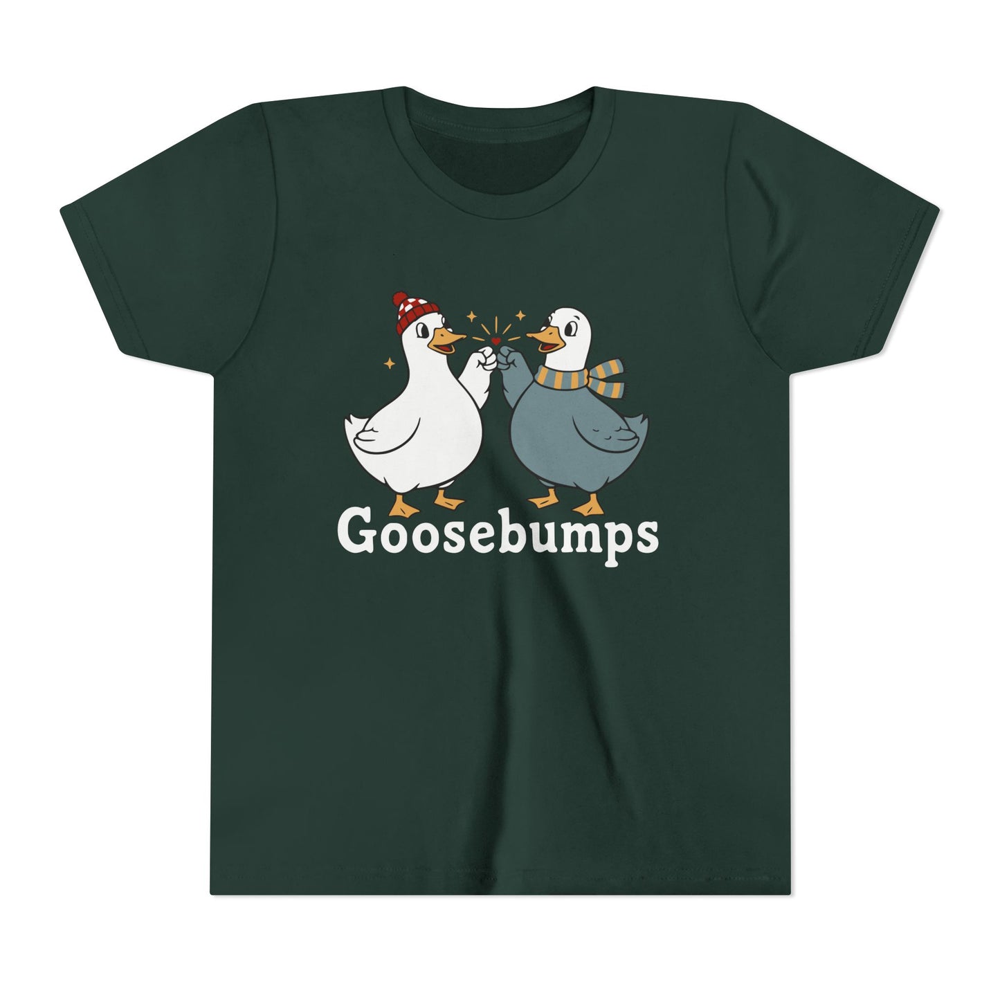 "Goosebumps" Youth Tee - Cute Winter Geese Kids Shirt