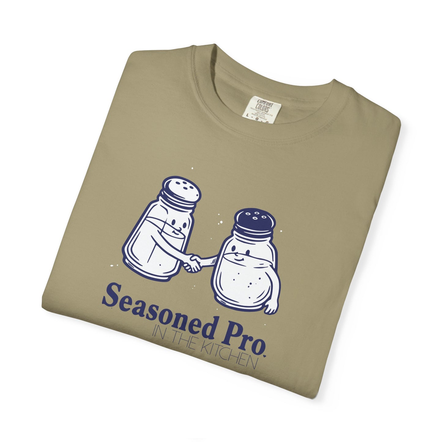 "Seasoned Pro in the Kitchen" T-Shirt — Funny Salt & Pepper Shakers Chef Graphic Tee