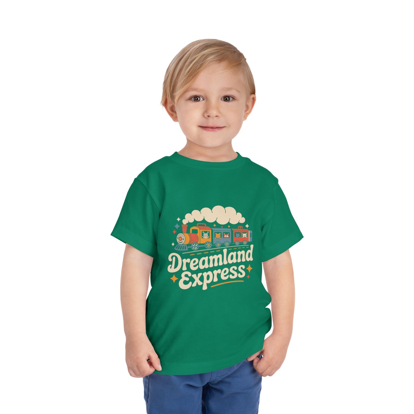 "Dreamland Express" Toddler Tee — Cute Train Kids Graphic T-Shirt