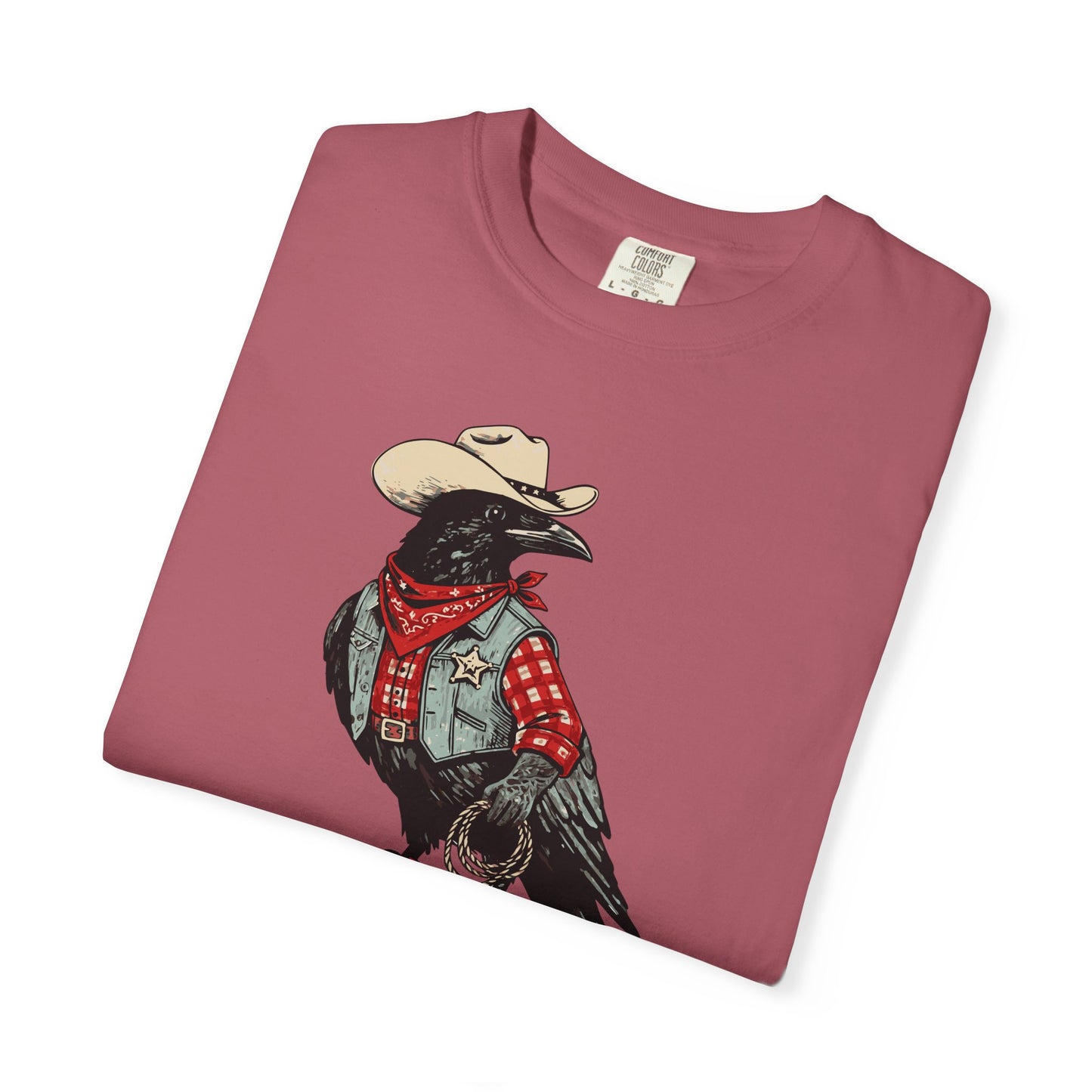 "Cawboy" Couples Tee — Western Crow Cowboy Graphic T-Shirt