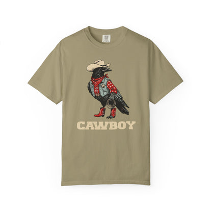 "Cawboy" Couples Tee — Western Crow Cowboy Graphic T-Shirt