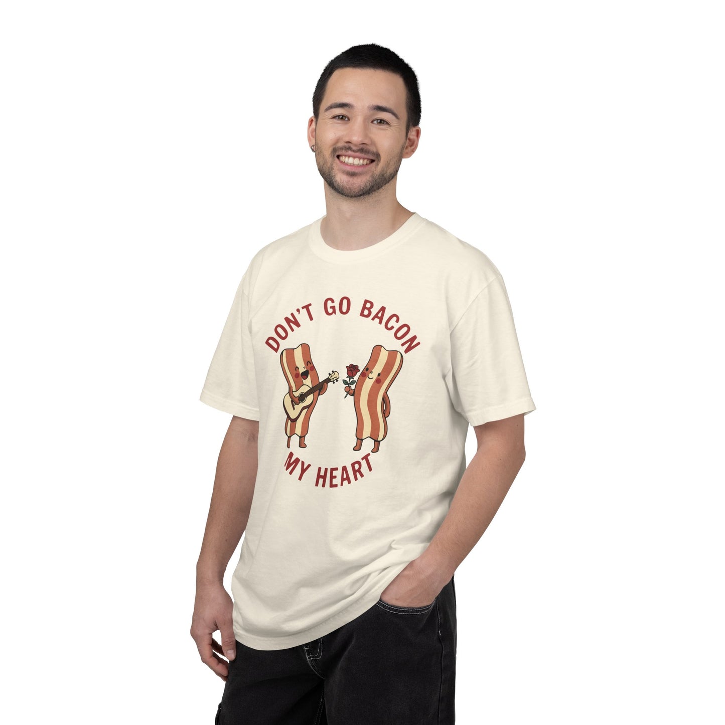 Don't Go Bacon My Heart T-Shirt — Funny Bacon Couple Graphic Tee
