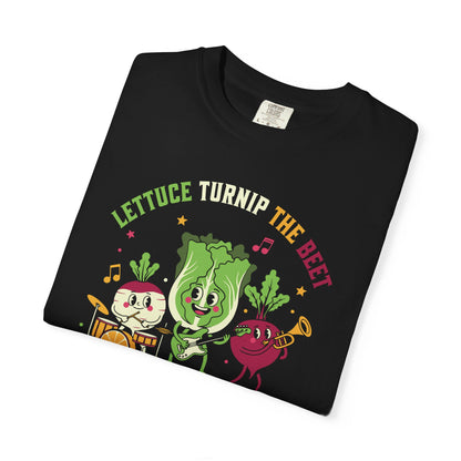 Lettuce Turnip The Beet T-Shirt — Cute Vegetable Band Graphic Tee