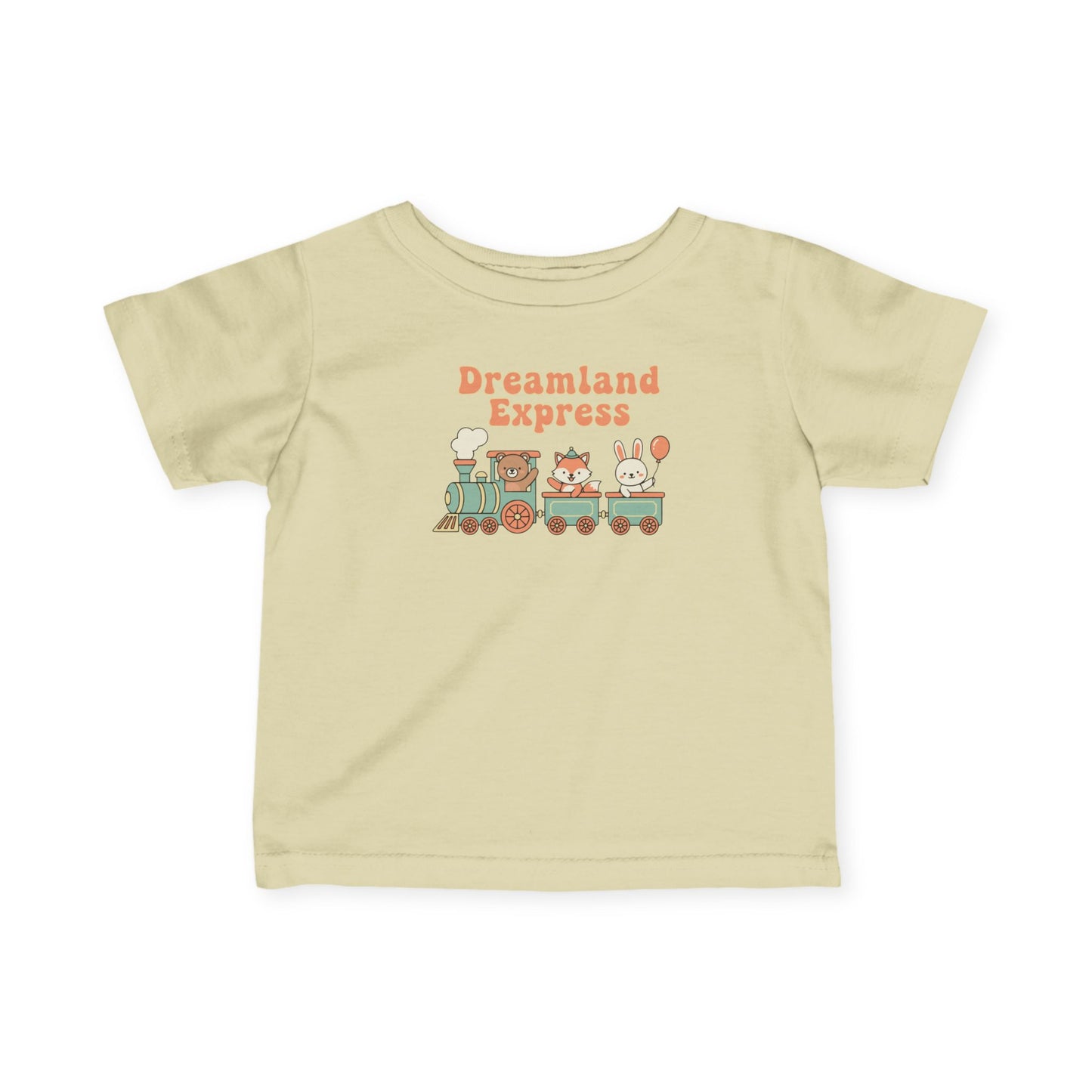 "Dreamland Express" Infant Tee — Cute Train Graphic Baby Shirt