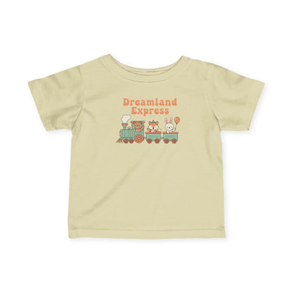 "Dreamland Express" Infant Tee — Cute Train Graphic Baby Shirt