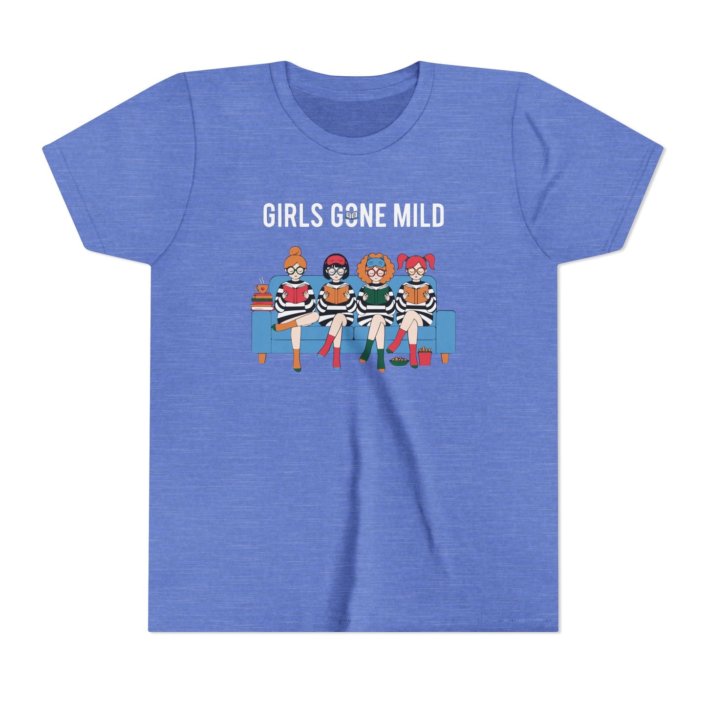 "Girls Gone Mild" Youth Tee – Cute Reading Club Graphic T-Shirt