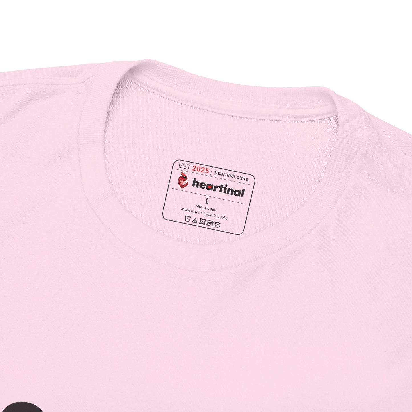 heartinal® "Heart on Your Sleeve" T-Shirt — Wordmark Logo Front with "Nutrition Facts" Back Tee