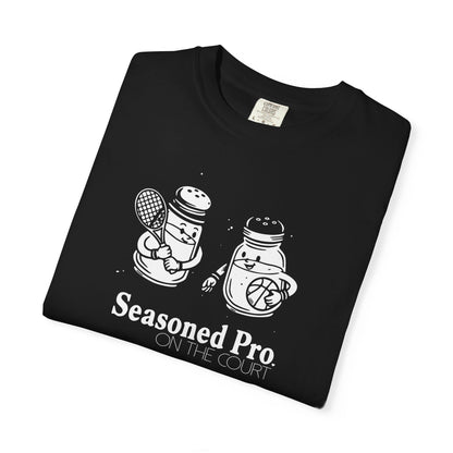 "Seasoned Pro on the Court" T-Shirt — Cute Salt & Pepper Shakers Athletic Graphic Tee