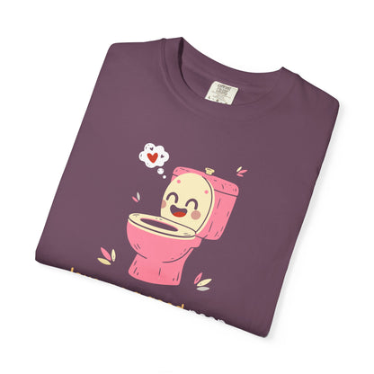"Love Me a Good Poop" Couples Tee - Funny Toilet Bathroom Graphic T-Shirt —