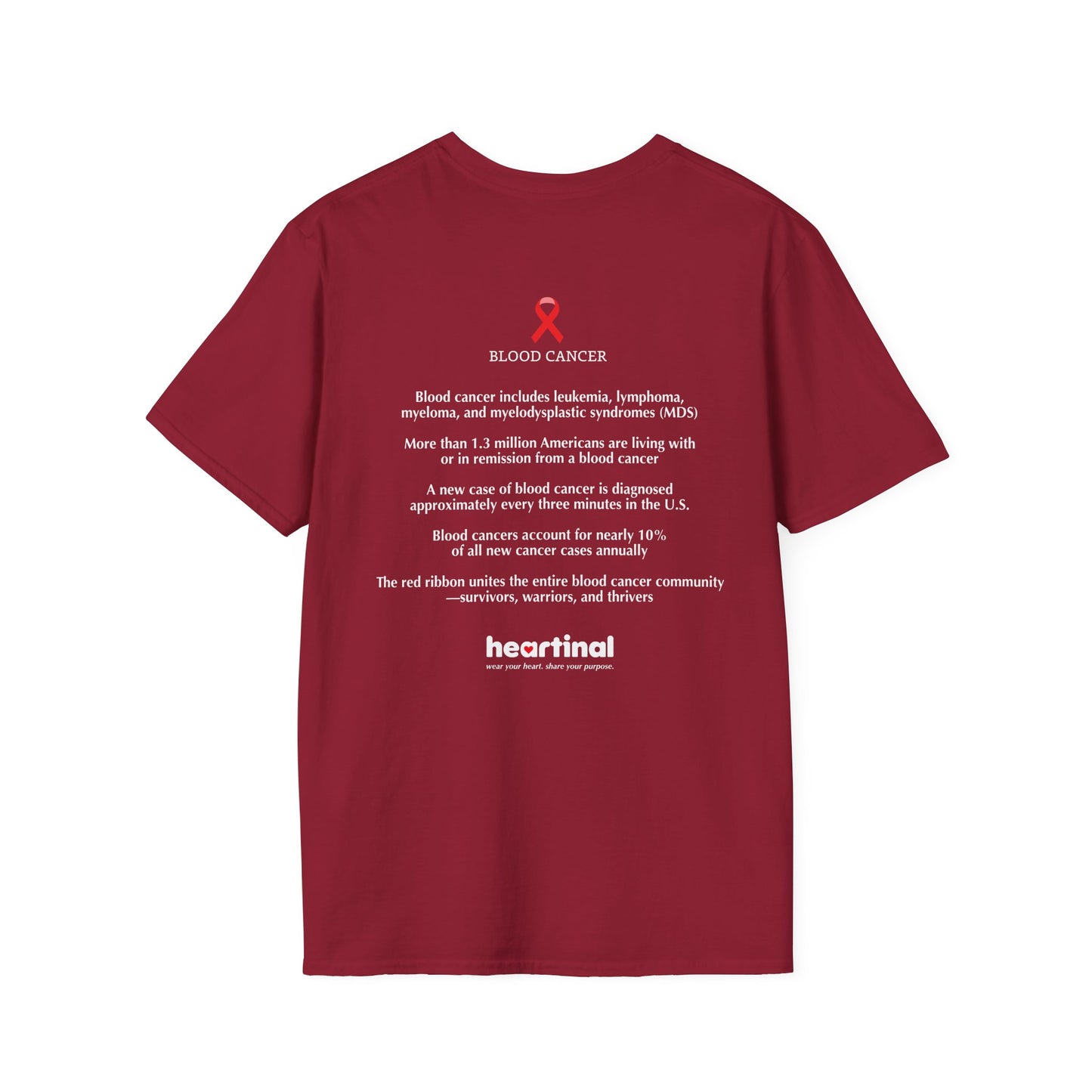 Red Strong T-Shirt — Blood Cancer Fight Club Awareness Tee