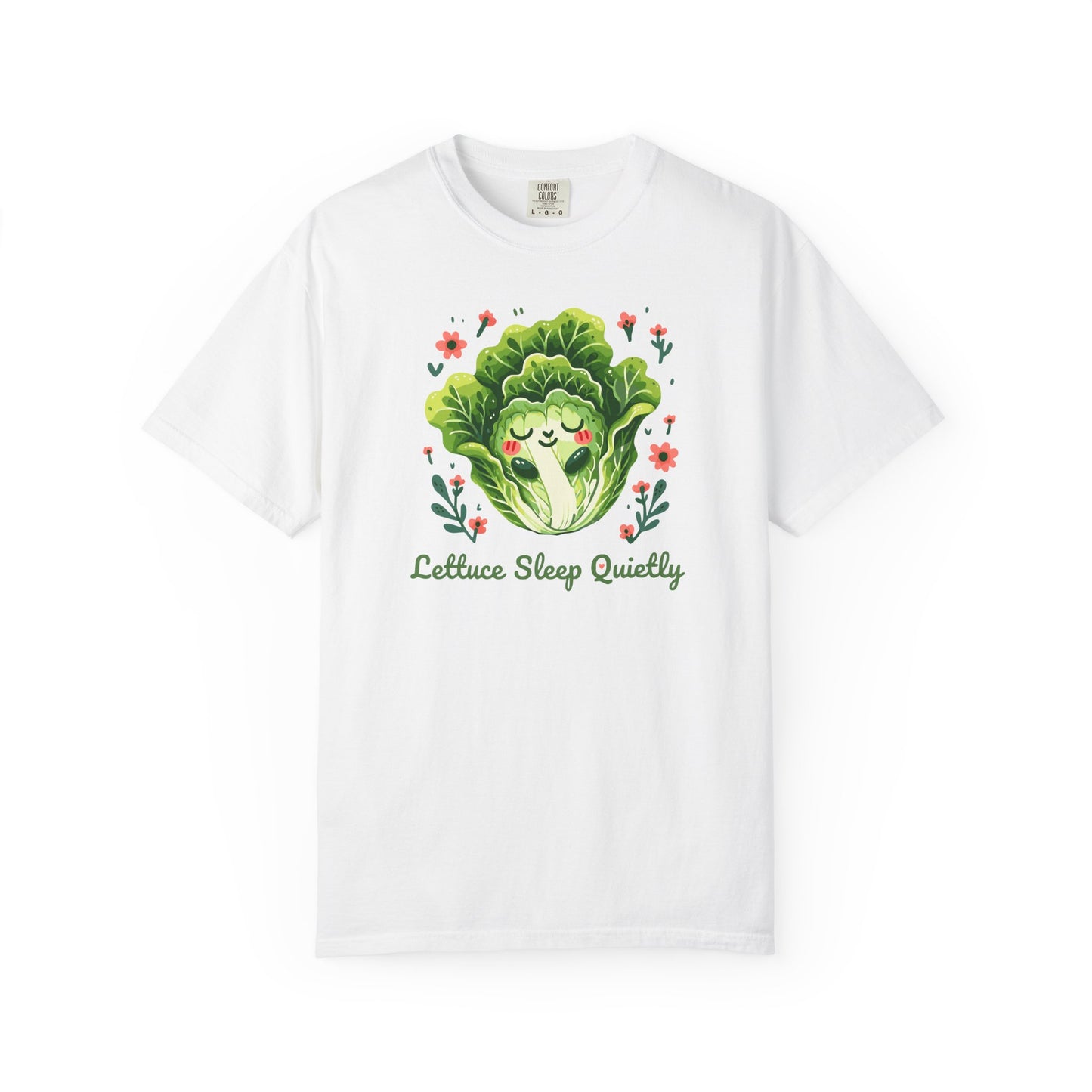 Lettuce Sleep Quietly T-Shirt — Cute Sleeping Lettuce Graphic Tee