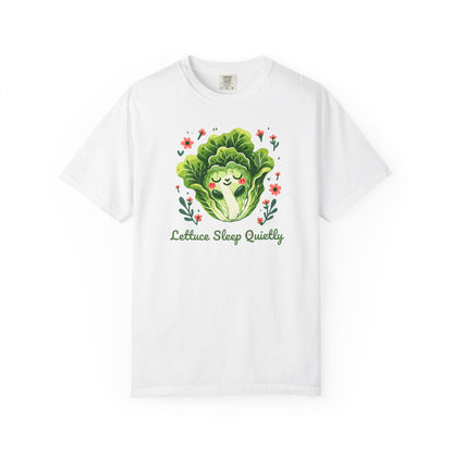 Lettuce Sleep Quietly T-Shirt — Cute Sleeping Lettuce Graphic Tee