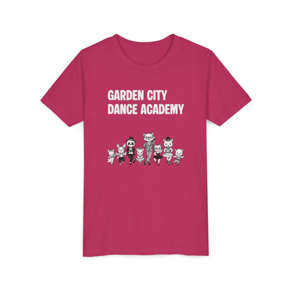 "Garden City Dance Academy" Youth Tee — Kids Dance Club Cartoon Dancers T-Shirt