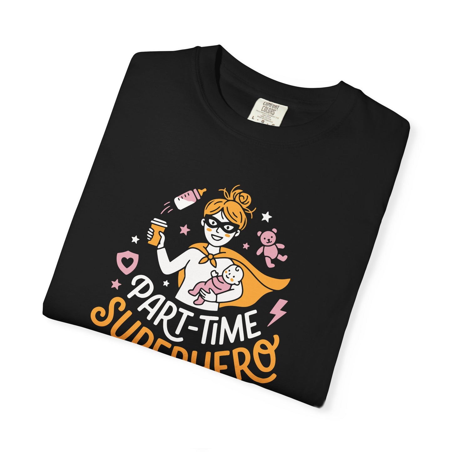 Part-Time Superhero Mom T-Shirt — Cute Nursing & Momlife Graphic Tee
