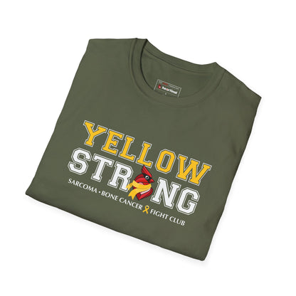 Yellow Strong T-Shirt — Sarcoma Bone Cancer Fight Club Awareness Tee