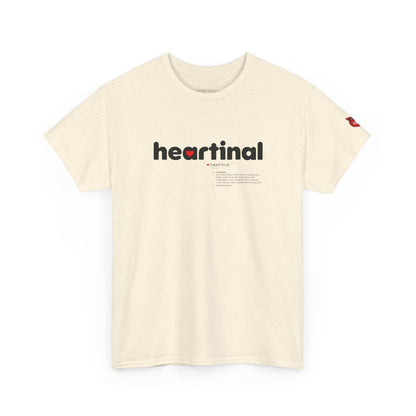 heartinal® "Heart on Your Sleeve" T-Shirt — Wordmark Logo Front with "Nutrition Facts" Back Tee