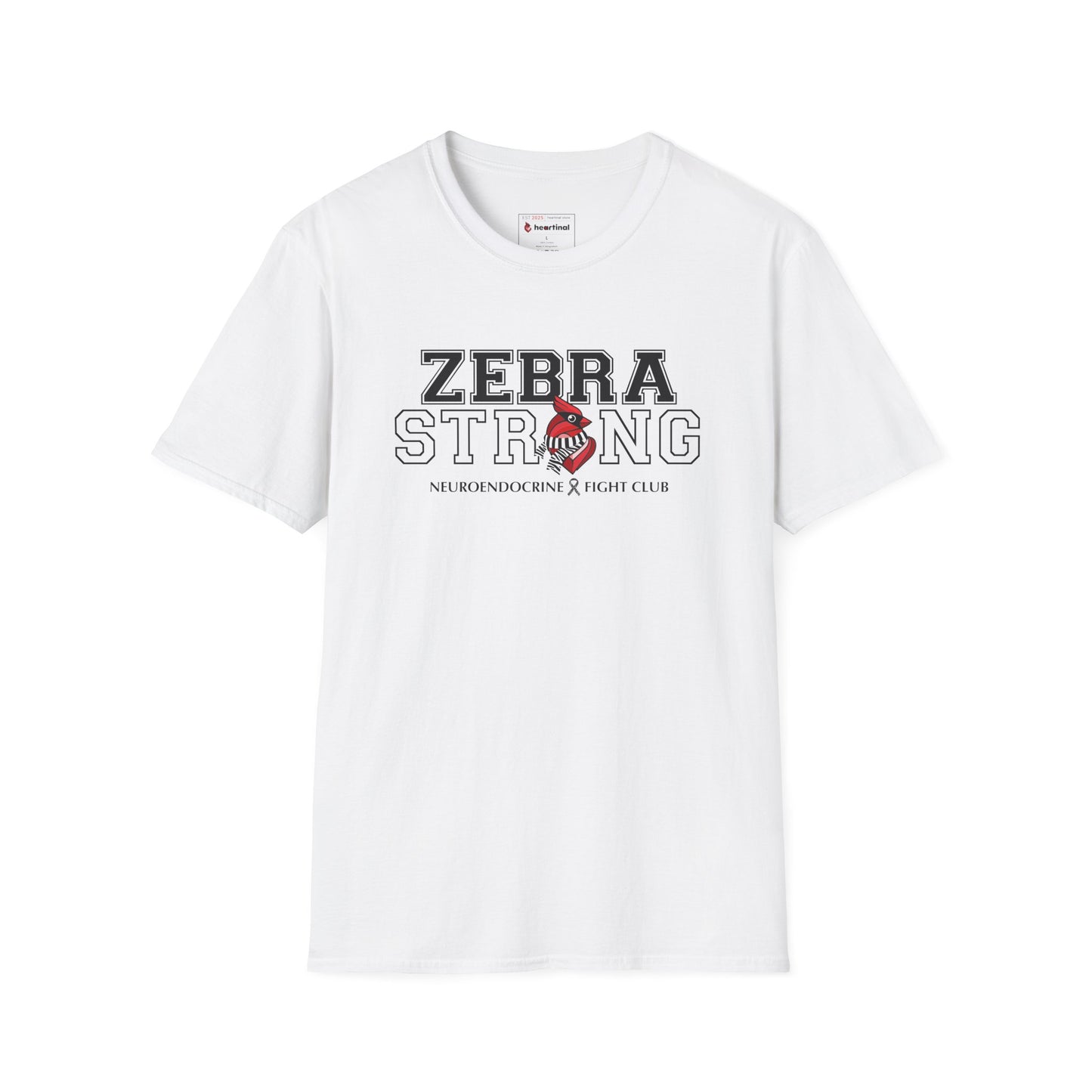 Zebra Strong T-Shirt — Neuroendocrine Cancer Fight Club Awareness Support Tee
