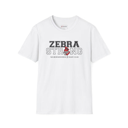 Zebra Strong T-Shirt — Neuroendocrine Cancer Fight Club Awareness Support Tee