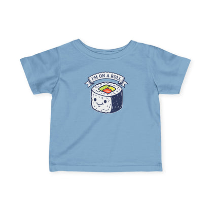 "I'm On A Roll" Infant Tee — Cute Sushi Baby Shirt