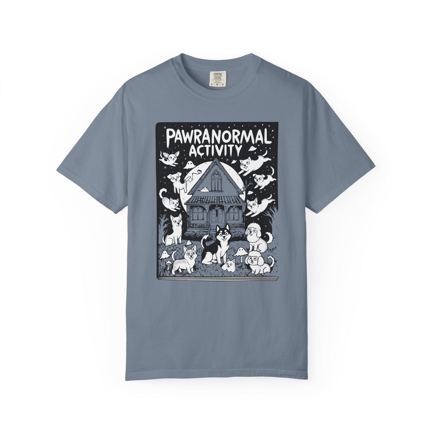 "Pawranormal Activity" Dog T-Shirt - Haunted House Fun Graphic Tee