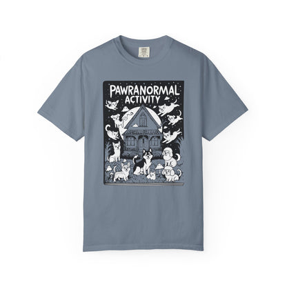 "Pawranormal Activity" Dog T-Shirt - Haunted House Fun Graphic Tee