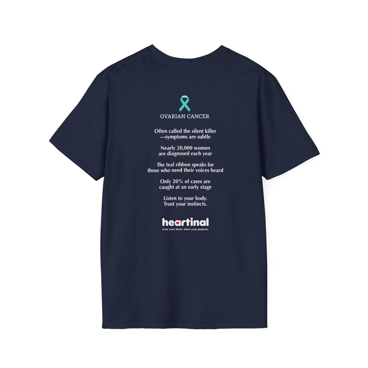 Teal Strong T-Shirt — Ovarian Cancer Awareness Support Tee