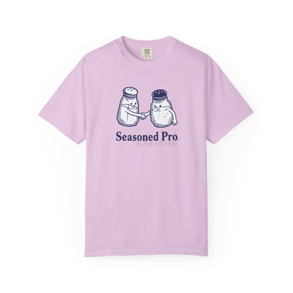 "Seasoned Pro in the Kitchen" T-Shirt — Funny Salt & Pepper Shakers Chef Graphic Tee