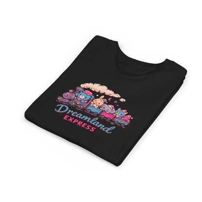 "Dreamland Express" Youth Tee — Cute Train & Animal Crew Kids Shirt