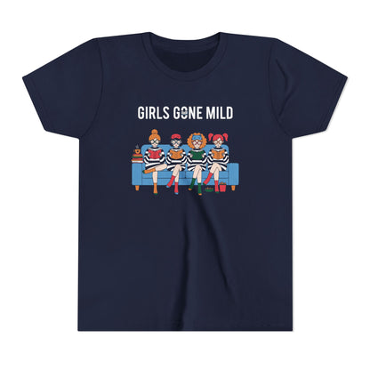 "Girls Gone Mild" Youth Tee – Cute Reading Club Graphic T-Shirt