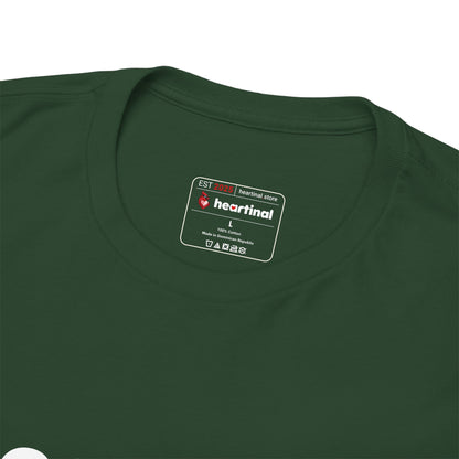 heartinal® "Heart on Your Sleeve" T-Shirt — Wordmark Logo Front with "Nutrition Facts" Back Tee